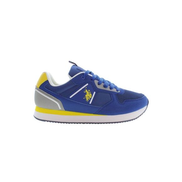U.S. POLO ASSN. Blue Polyester Men Men's Sneaker